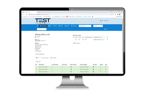 Lab Testing database